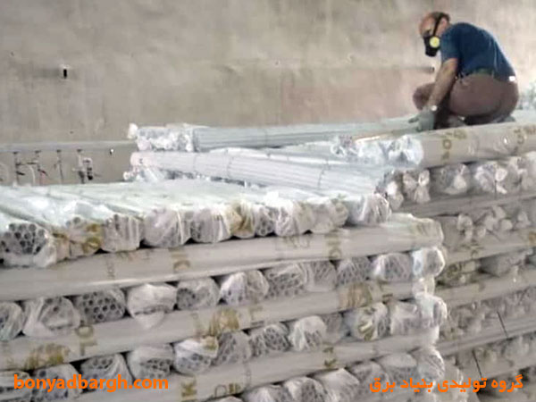 لوله های صادراتی به عراق توسط بنیاد برق سایز 25 به طول 2.90